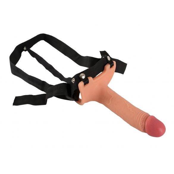 Realistixxx Strap-on - Hollow, Realistic Dildo (Natural) 