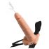 Squirting Hollow Strap-On Dildo 7.5 (Natural) 