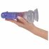 Crystal Clear - Clear Dildo with Suction Cup - 7.7 inch (Transparent-Purple) 