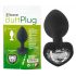 You2Toys Butt Plug - white jewel anal plug (black)