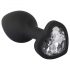 You2Toys Butt Plug - white jewel anal plug (black)