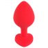 You2Toys Plug M - Black Gem, Heart-Shaped Anal Plug - Medium (Red)