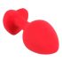 You2Toys Plug M - Black Gem, Heart-Shaped Anal Plug - Medium (Red)