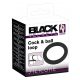 Black Velvet - Silicone Penis Ring (Black) - 5cm 