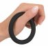 Black Velvet - Silicone Penis Ring (Black) - 5cm 