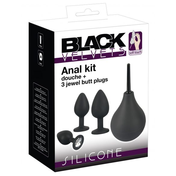 Black Velvet - Anal Plug Set (4 Pieces) - Black