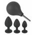 Black Velvet - Anal Dildo Set (4-Piece) - Black 