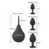 Black Velvet - Anal Plug Set (4-piece) - Black