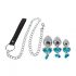 You2Toys - Butt Plug Set with Leash (Silver) 