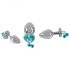 You2Toys - Butt Plug Set - Anal Plug Set with Leash (Silver)