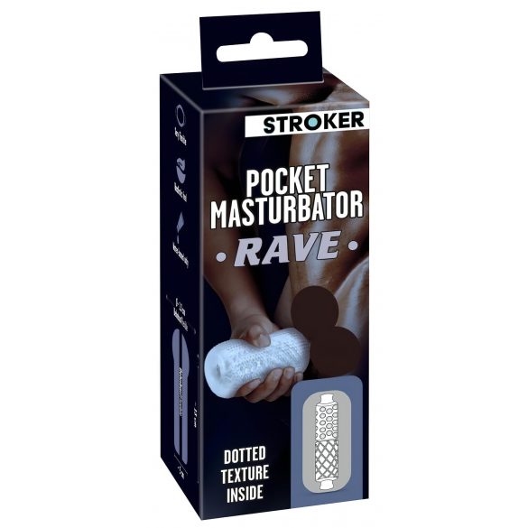 STROKER Rave - artificial butt masturbator (transparent)