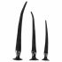 You2Toys - Extra Long Anal Dildo Set (3 Pieces) - Black 