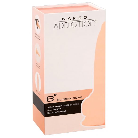 Naked Addiction 8 - Realistic Dildo with Suction Cup (20cm) 