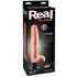 Deluxe Real Feel No.7 - Realistic Vibrator with Scrotum (Natural) 