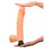 Real Feel Deluxe No.12 - realistic vibrator with testicles (natural)