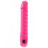 Classic Candy Twirl - spiral dildo vibrator (pink) 