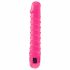 Classic Candy Twirl - spiral dildo vibrator (pink) 