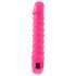 Classic Candy Twirl - spiral dildo vibrator (pink) 