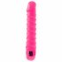 Classic Candy Twirl - spiral dildo vibrator (pink) 