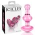 Icicles No. 75 - Heart-Shaped Glass Anal Dildo (Pink)