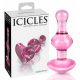 Icicles No. 75 - Heart Glass Anal Dildo (Pink) 