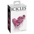 Icicles No. 75 - Heart Glass Anal Dildo (Pink) 