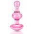 Icicles No. 75 - Heart Glass Anal Dildo (Pink) 