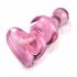 Icicles No. 75 - Heart-Shaped Glass Anal Dildo (Pink)