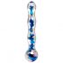 Icicles No. 08 - Wavy Double-Ended Glass Dildo (Transparent-Blue) 