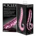 Icicles No. 24 - Ribbed Glass Dildo (Pink) 