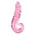 Icicles No. 24 - Ribbed Glass Dildo (Pink) 