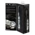 Icicles No. 38 - Leather Whip Glass Dildo (Clear-Black) 