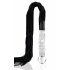 Icicles No. 38 - Leather Whip Glass Dildo (Clear-Black) 