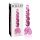 Icicles No. 43 - Beaded Heart Glass Dildo (Pink) 