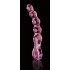 Icicles No. 43 - Beaded Heart Glass Dildo (Pink) 