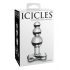 Icicles No. 47 - Triple Beaded Glass Anal Dildo (Transparent)