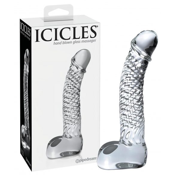 Icicles No. 61 Glass Dildo (Clear) 