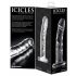 Icicles No. 62 - glass dildo with penis shape (transparent)