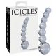 Icicles No. 66 - Curved, Bulbous, Glass Dildo (Translucent)