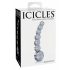 Icicles No. 66 - Curved, Bulbous, Glass Dildo (Translucent)