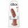 King Cock 9 - suction cup realistic dildo (23cm) - dark natural