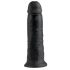 King Cock 10 - Large Suction Cup Dildo (25cm) - Black