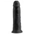 King Cock 10 - Large Suction Cup Dildo (25cm) - Black