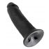 King Cock 10 - Large Suction Cup Dildo (25cm) - Black