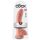 King Cock 9 - Large Suction Cup Dildo with Balls (9 Inches) - Natural 