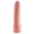 King Cock 9 - Large Suction Cup Dildo with Balls (9 Inches) - Natural 