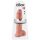 King Cock 11 - Suction Cup Dildo with Balls (28cm) - Natural