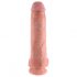 King Cock 11 - Suction Cup Dildo with Balls (28cm) - Natural