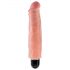 King Cock 7 Stiffy - Waterproof Realistic Vibrator (18cm) - Natural