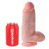 King Cock 9" Chubby with Suction Cup and Balls Dildo (9 Inches) - Natural 